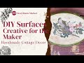 Oval Frame DIY Craft Surfaces – 3 Sizes + Today’s Creative Bonuses #slowcrafting #cottagecrafting