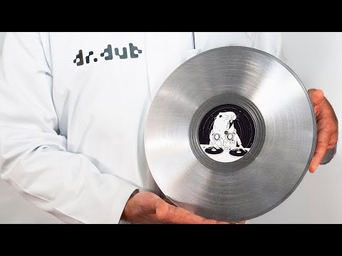 Cutting a silver record at the dr.dub studio