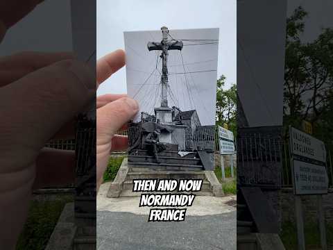 Then and Now in Normandy! #france #thenandnow #photo #history #stairs #normandy