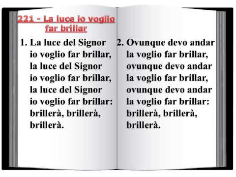 221 La luce io voglio far brillar - Innario Chiesa Cristiana Avventista del Settimo Giorno 2014