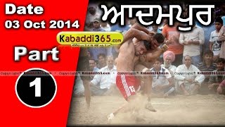 Adampur (Jalandhar) Kabaddi Tournament 3 Oct 2014 Part 1  By Kabaddi365.com