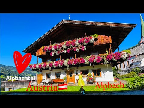 A vila mais linda e florida da Áustria Alpbach Tirol, foi eleita a aldeia mais bonita. Alpbachtal