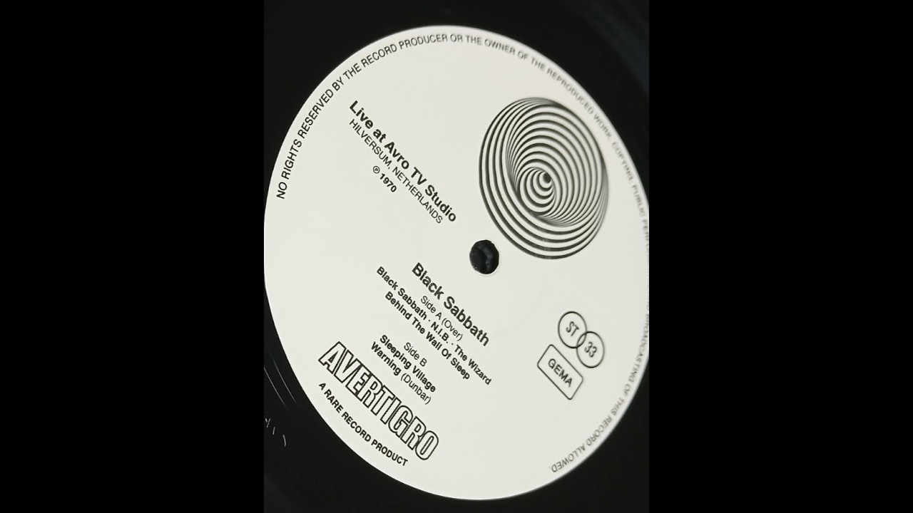Black Sabbath &ndash; The Lost 1970 Avro Sessions Vinyl Rip - YouTube