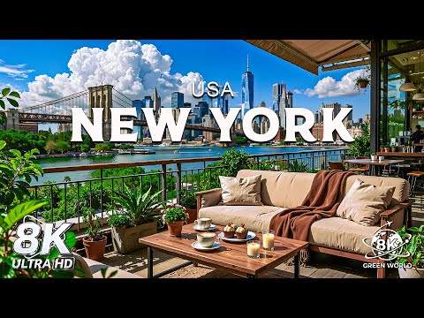New York 8K UHD Video - Relaxing Piano Music And Natural Beauty