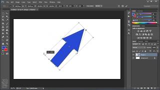 How to rotate custom shapes in photoshop