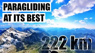 Epic XC paragliding Alps