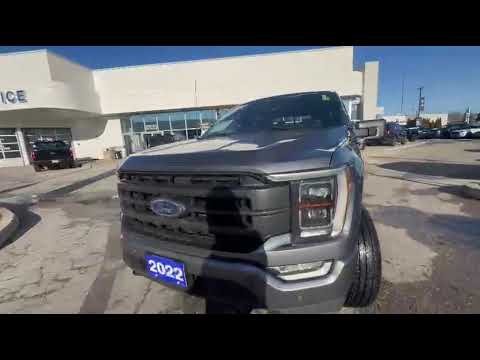 2022 Ford F-150 LARIAT 4WD SuperCrew 5.5' Box in Gray for sale at Pine Tree Ford in Woodbridge, ON