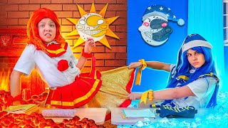 Sun and Moon are no longer friends! Ksyusha became the sun in the FNAF hot school!