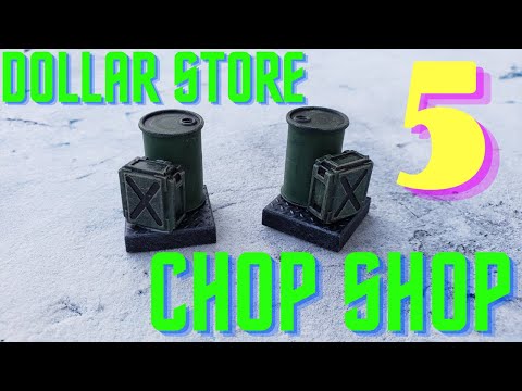 Dollar Store Chop Shop #5 - Fuel Cell and Oil Drum Scatter Terrain Build