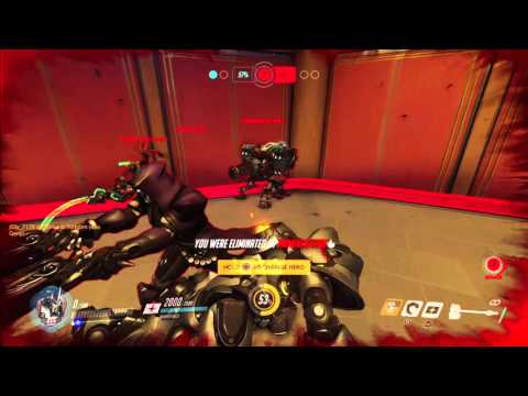 Overwatch Beta gameplay pt43 - Some IMPRESSIVE Evasive Maneuvers