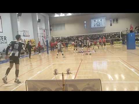 Partizan - Crvena zvezda: Poeni Partizana u prvom setu