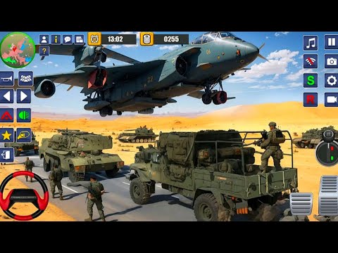 US Army Vehicle Transporter Truck Simulator:Army Tank Truck Game - Android IOS Gameplay