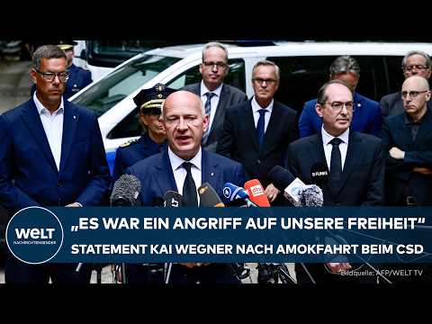 Video Thumbnail: BERLIN: Kai Wegner nach Amokfahrt beim CSD – Angriff auf Freiheit und liberale Demokratie