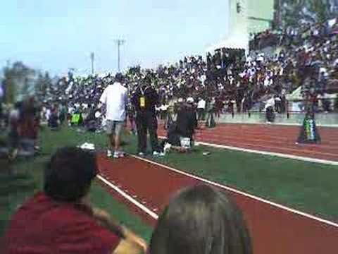 Reggie Bush runs his 40 yard dash at USC's Pro Day