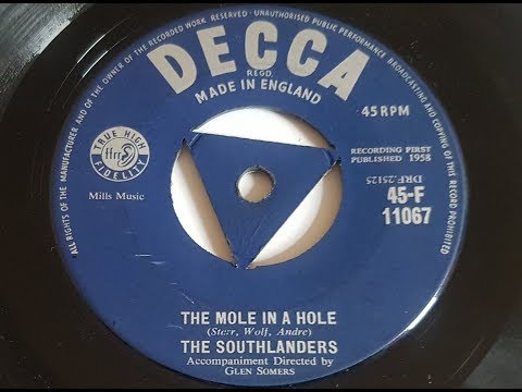 The Southlanders 'The Mole In A Hole' 1958 45 rpm