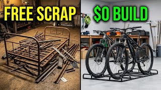 I Turned Old Bed Frames into a Bike Rack! (Zero Cost Build)
