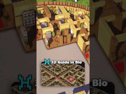 Minecraft Underground House build by Durtaf🏠Get the 3D guide on Heybuilds.com 🔗Link in Biol!