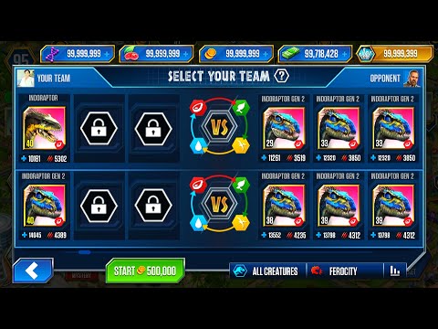 INDORAPTOR X1 vs INDORAPTOR X3 SUPER BATTLE BIG! | JURASSIC WORLD THE GAME