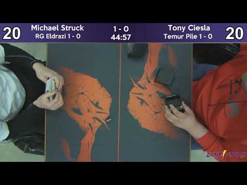 Michael Struck (RG Eldrazi) vs Tony Ciesla (Temur Pile) - Sunday Night Modern 2/10/19
