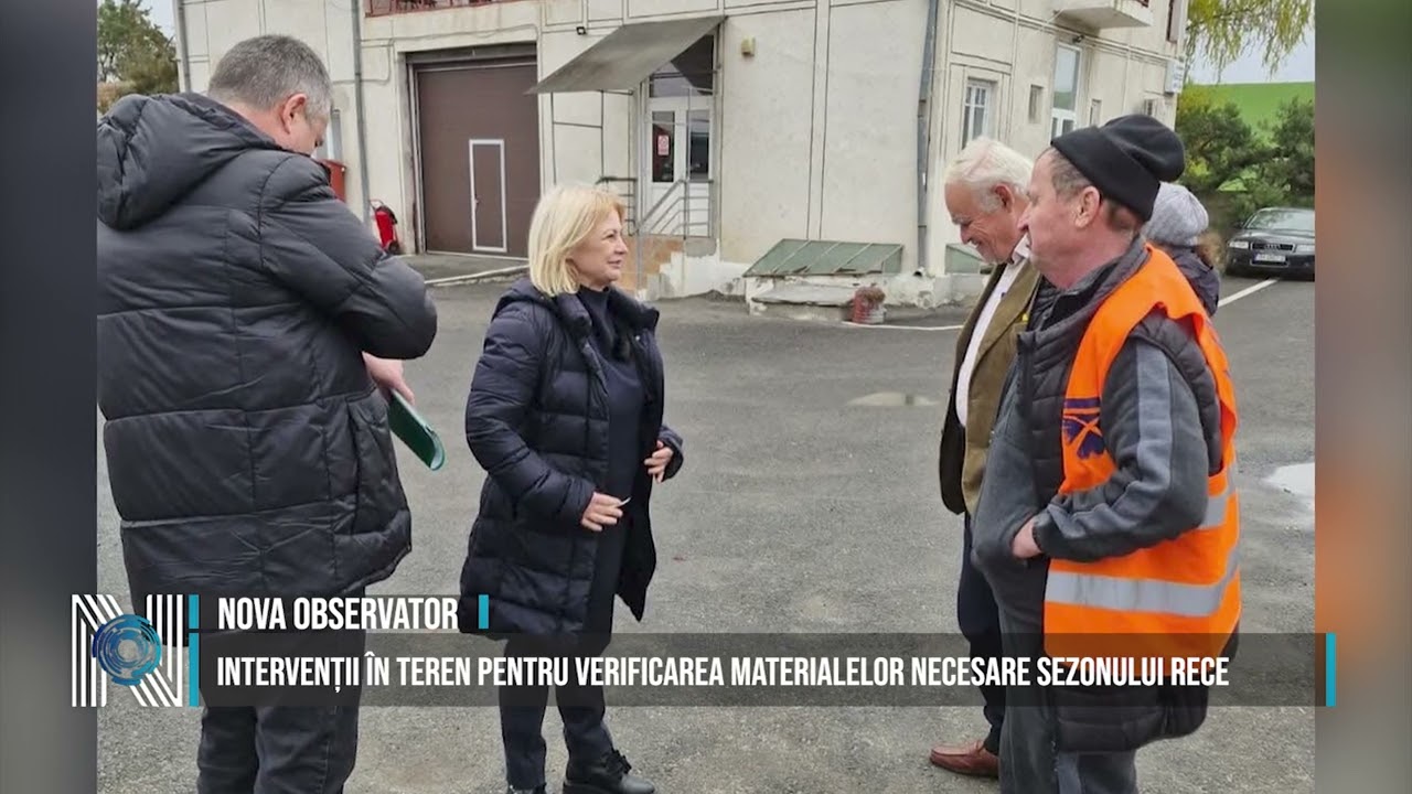 Intervenții în teren pentru verificarea materialelor necesare sezonului rece