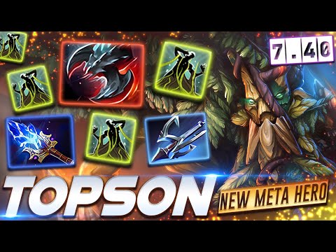 [7.40] TOPSON TREANT PROTECTOR - NEW META - Dota 2 Pro Gameplay [Watch & Learn]