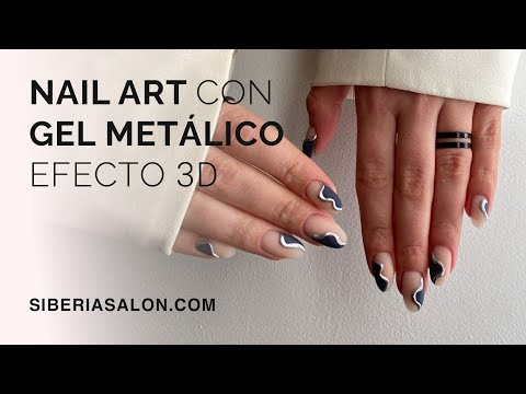 Uñas efecto 3D con Paint Gel Metálico 🖌️
