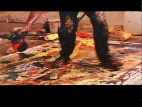 Man of Flowers, directed by Paul Cox. Gestural painting sequence.