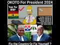 Fix The Country Or Fix Yourself ?🔥  #Fixthecountry #Fixyourself   #OKOTOWILLFIXIT  (Okoto For 2024)