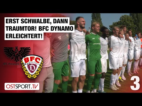 Erst Schwalbe, dann Traumtor! BFC Dynamo erleichtert: Preussen - Dynamo | Regionalliga Nordost