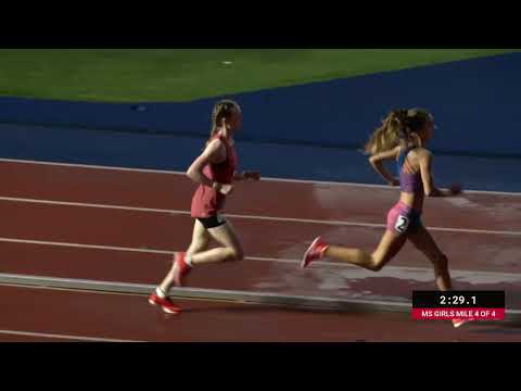 Girls 1 Mile Middle School Final Section 4 - New Balance Nationals 2025  [Full Race Replay]
