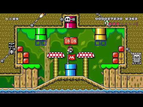 Decamp From On/Off Grotto by XCube285 🍄 Super Mario Maker 2 ✹Switch✹ #bjb