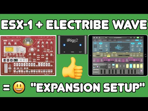 KORG ESX-1 + Electribe Wave (iPad) - expand your  sample memory with iPad and iRig Midi2
