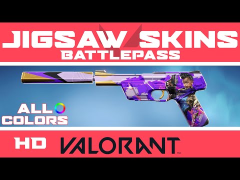 Jigsaw VALORANT Skins (ALL AGENTS / COLORS) | Ep 3: Act 1 Battle Pass Skin Collection Showcase