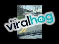 Car Refuses to Reverse for Truck || ViralHog - ViralHog Car Refuses to Reverse for Truck || ViralHog
