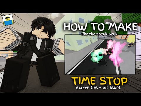 HOW TO MAKE TIME STOP (SCREEN TINT + AIR STUNT) IN JJS SKILL BUILDER LIKE THE SNEAK
