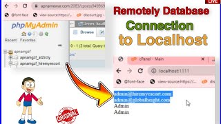 Download the video "Server Database Connect to Localhost | Remotely Connection 100% Working"