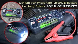 NEW Lithium Iron Phosphate Battery (LiLiFePO4) Car Jump Starter | LOKITHOR J1350 PRO
