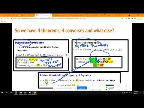 Two Column Proofs in Parallel Line Transversals