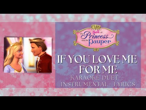 If you love me for me (Barbie) | Karaoke + Instrumental | DUET Sing along ♪