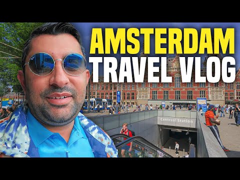 AMSTERDAM Travel Vlog: What To See, Eat & Do Full waking 4K Tour in Amsterdam Central