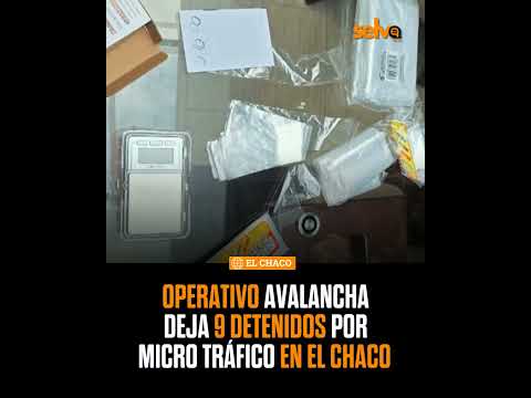 Operativo “Avalancha” en El Chaco, Napo, deja 9 detenidos, entre ellos  3 adolescentes.
