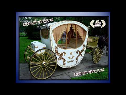 Cinderal horse drawn buggys carriages princess wedding cinde...