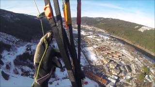 preview picture of video 'Calm winter flight @ Branäs, Sweden, march 2015'