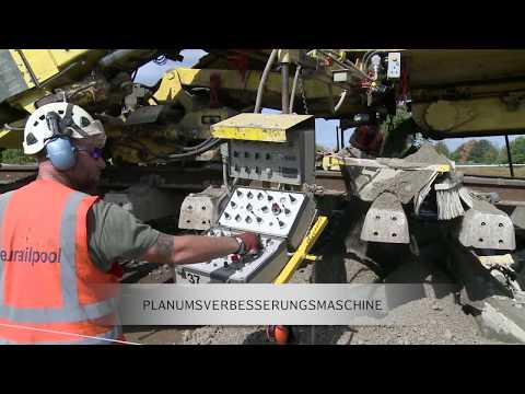 Faszination Technik – Gleisumbauzug im Streckenabschnitt 1