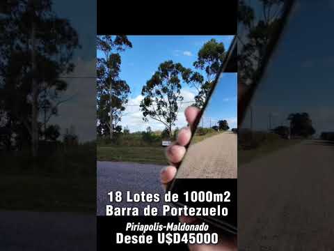 terrenos en Barra de Portezuelo Piriapolis Maldonado