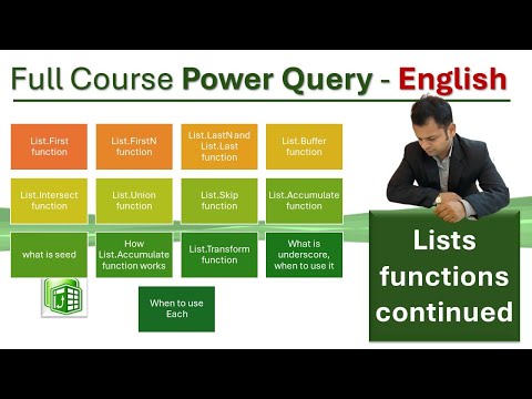 Chapter 7 - List functions (Continued) in power query