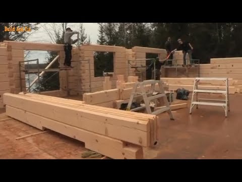 Amazing! Wooden House Build Skills, Log House Construction