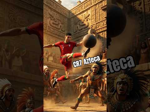 Cristiano Ronaldo en el juego de pelota azteca 💀😱🔥 #historia #random #interesante #mexico #cr7