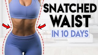 SNATCHED WAIST & ABS in 10 Days | 5 minute Home Workout