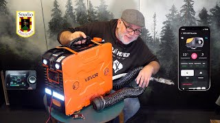 Unglaublich Heizung Tragbare Dieselheizung VEVOR 8 KW DC 12V mit Strahler Beleuchtung Handysteuerung